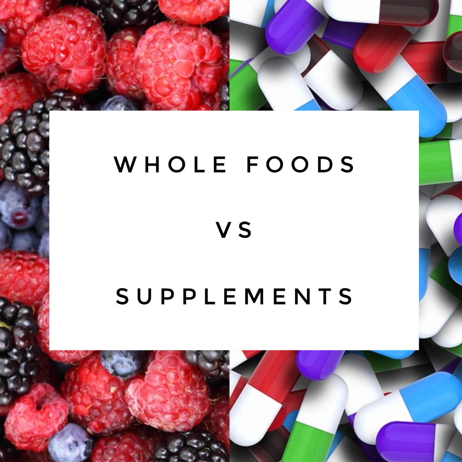 Image result for food vs supplements images